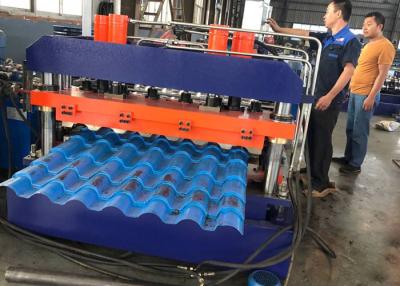 China Building Material Roof Panel Roll Forming Machine , Trapezoidal Profile Sheet Roofing Machine for sale