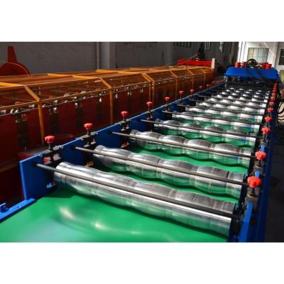 China 7.5KW Metal Roof Panel Roll Forming Machine For 0.7mm Color Sheet for sale