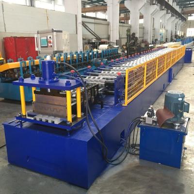China 7.5KW 25 Stations PPGI Metal Facade Long Great Wall Decorative Hidden Joint Panel Machine for sale
