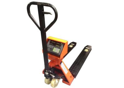 China LCD Pallet Jack With Weight Scale , 3000KG Hand Operated Pallet Truck for sale