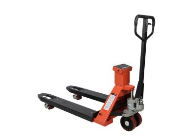 China 2T Gas Cylinder Pallet Jack With Weight Scale Hand for sale