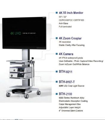 China BTH-9211 IPX8 4K UHD Medical Endoscope Camera System With Multilingual Menu for sale