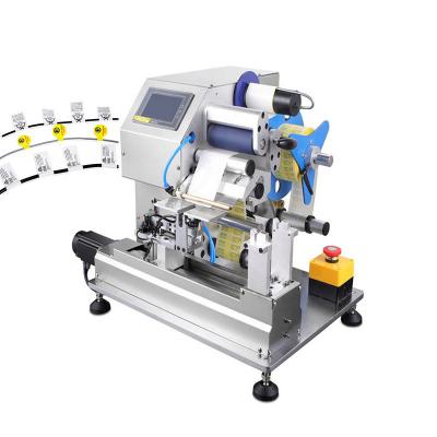 China Cable Wire OD 4-10mm Automatic Desktop Cable Labeler Label Folding Machine for sale