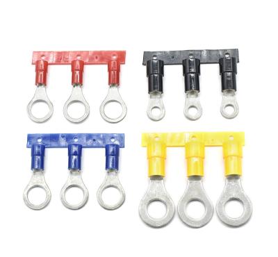 Cina Oem Custom 22 Awg Tipo Flat Copper Terminal Lug Crimping terminali anello isolato in vendita