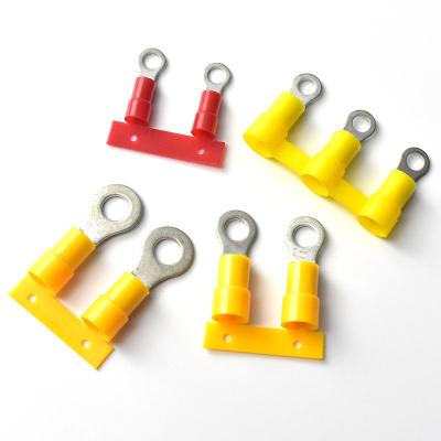 China Circular Crimp Terminals 5MM 10MM Continuous Pre-Isolated Ring Terminal Koperen Kabel Lug Te koop