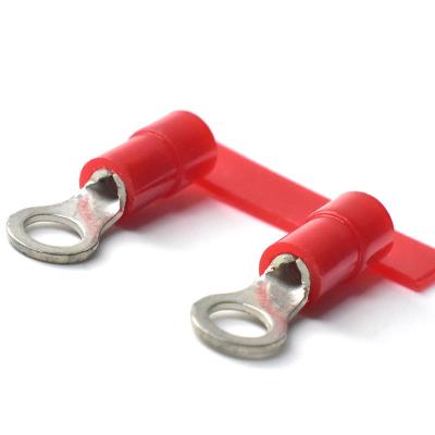 China Circular Crimp Terminals 5MM 10MM Continuous Pre-Isolated Ring Terminal Koperen Kabel Lug Te koop