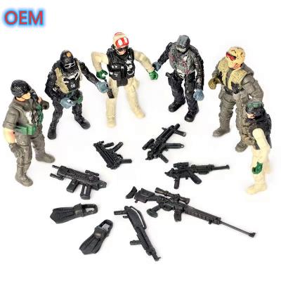 China OEM 3d Joy Action Figure Toy Custom Plástico Soldado Personagem Figura Figura Militar à venda
