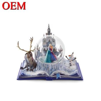 China Resin Light Up Water Globe OEM Movie Princess Snow Globe Toys With Music for sale