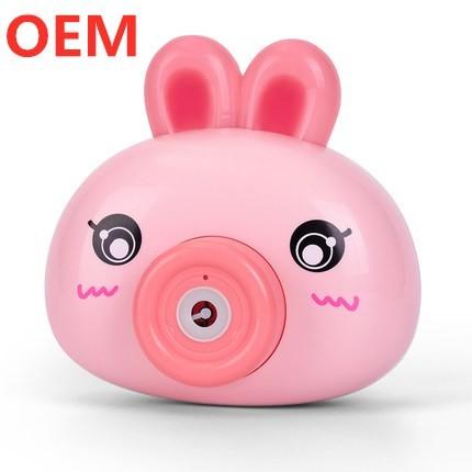 Quality OEM Customized 3D Cartoon Mini Hand Held Bubble Blowing Machine Portable Bubble Maker for sale
