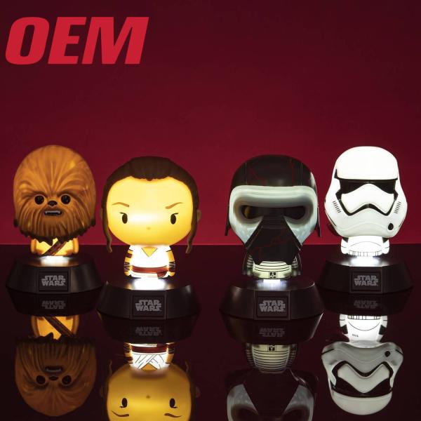 Quality Customized LED Light-up Toys Ome Movie Character Toys Lamp Make Plastic Kids Toy for sale