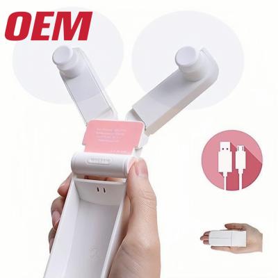 China Mini ventilador de refrigeração portátil OEM Verão Ventilador portátil feito portátil Bateria de lítio foda plástico de verão desenho animado à venda