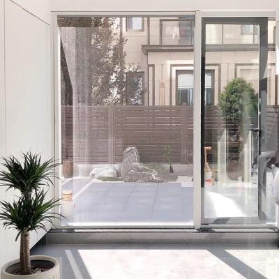 China Gray Barrier Free Screen Door Automatic Sliding Door For Home And Office for sale