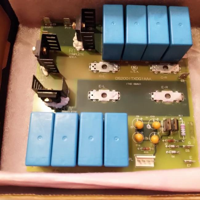 GE Mark V DS200IQXDG1AAA Inverter Snubber Card front view