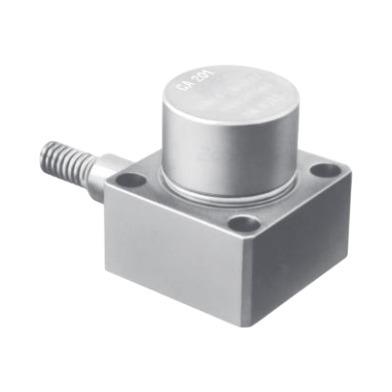 CA201 114-201-000-222 piezoelectric accelerometer with welded stainless-steel housing and integral metal-tube protected cable