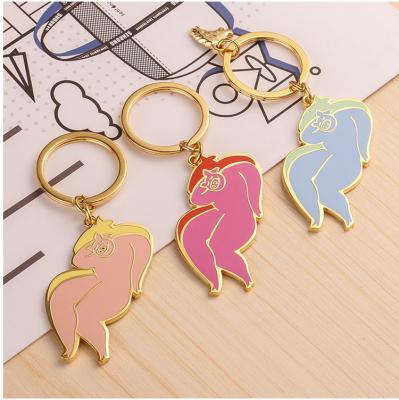 China Personalized Custom Die Cut Promotional Metal Keychains Scratch Proof ISO9001 SGS for sale