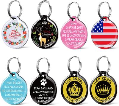 China 1000pcs Laser Engrave Dog Tags Paw Printed Sublimation Dog Tag Blanks for sale