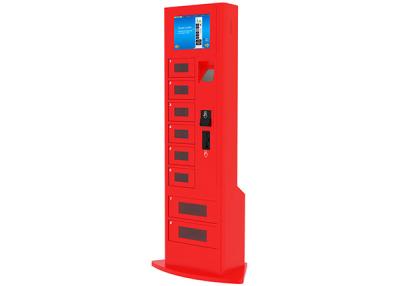 China Bar / Restaurant / Airport Mobile Cell Phone Charging Station with Locker Digital Signage for sale