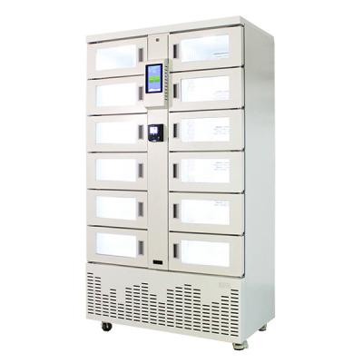 China Winnsen Automatic 24 Hours Cooling Vending Locker Cabinets Refrigerated Eggs Vending Machine With Remote Control for sale