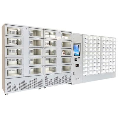 China Smart Refrigerated Cooling Locker With Remote Control And Wifi 15inch Touch Screen for sale