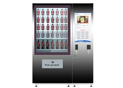 China Kundenspezifischer Salat in einem Glas-Automaten-Münzen-Bill-Karten-Zahlungs-gesunden Automaten zu verkaufen