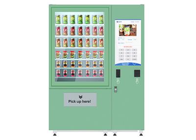 China Automatic Fruit Fresh Salad Vending Machines 32 Inch Screen With Refrigeration for sale