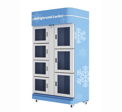 China Hot Selling Grid Flowers Vending Machine Egg Vending Locker With Cooling System For Hotel Shopping Mall Hospital for sale