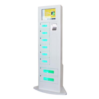 China Self Service High Security Mobile Device Phone Charging Station Kiosk 15'' Touch Screen for sale