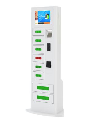 China Coin Note Card Access Mobile Phone Charging Station with Touch Screen For Shopping Mall for sale