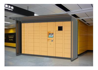 China Popular Design Airport Bus Station Luggage Lockers With Charging Phone Function for sale