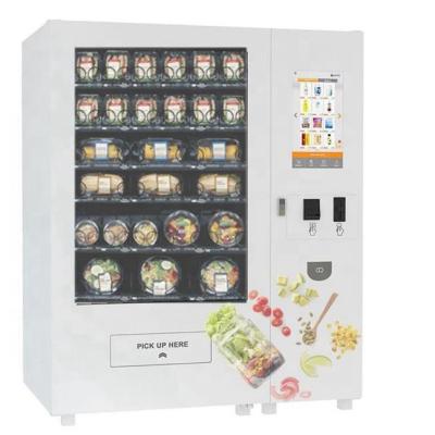 China Conveyor Belt Fresh Food Vending Machines , Sandwich Vegetables Vending Machine for sale
