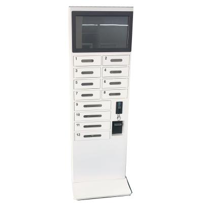 China Quick Charger Public Cell Phone Charging Stations , White Mobile Phone Charging Kiosk for sale