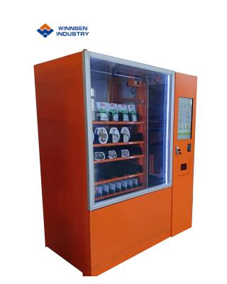China Biscuits Cookies Mini Mart Vending Machine With Adjustable Channels Big Touch Screen for sale
