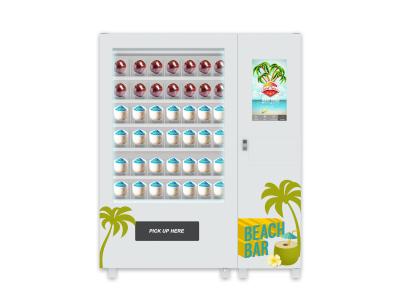 China Touch Screen Water Coin Fresh Coconut Vending Machine for sale