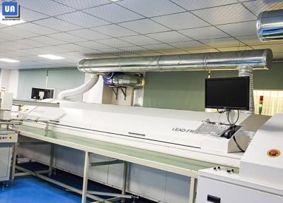 China PLC PC Hot Air SMT Reflow Soldering Machine With 10 Heating Zones for sale