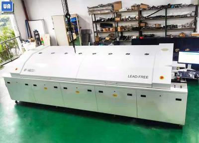 China Forced Air Cooling Lead Free SMT Reflow Oven Machine With 8 Zones for sale