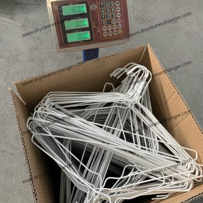China White Color Plastic Coated Wire Coat Hangers For Personal Closets And Professional for sale