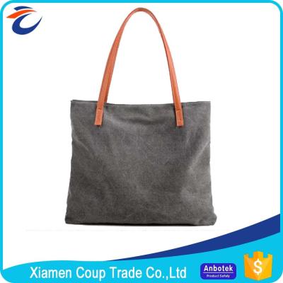 China Personalised Design Fabric Shopping Bags / Big Shopper Bag Canvas Material for sale