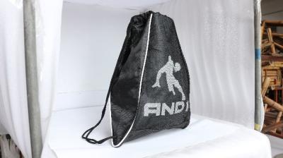 China Mesh PVC Polyester Coloured Drawstring Bags Print Legal Logo For Shoe for sale