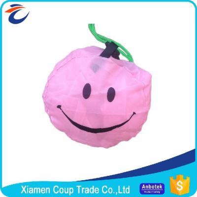 China Promotional Custom Made Fabric Shopping Bags Cute Smiley Face Appearance for sale