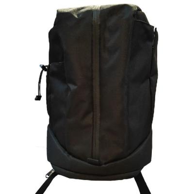 China Fashionable Simple Big Capacity Nylon Leisure Backpack Multi Function Black Color for sale