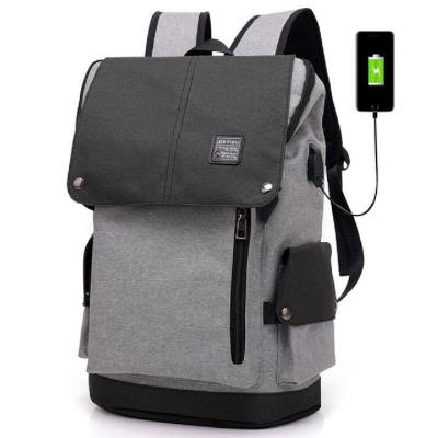 China Mochilas de los bolsos de escuela del viaje del diseño de los hombres USB del ordenador portátil en venta