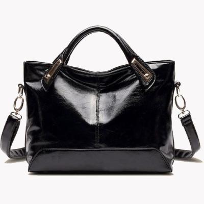 China Single Shoulder Retro Oil Wax Leather Womens Tote for sale