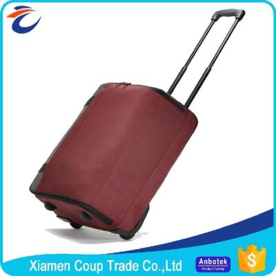 China Foldable Canvas Trolley Luggage Bags With 2 Wheels for sale
