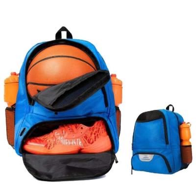 China Waterproof Polyester Basketball Bag Backpack With Shoe Compartment for sale