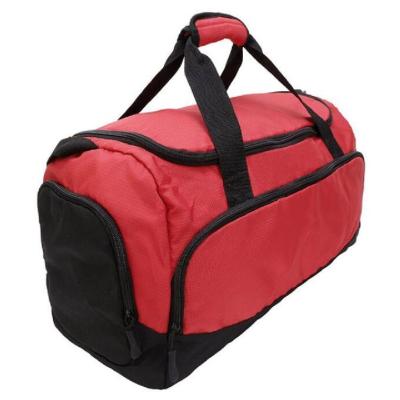 China Waterproof Dobby Fabric PU Backing Travel Gym Bag With Shoe Compartment for sale