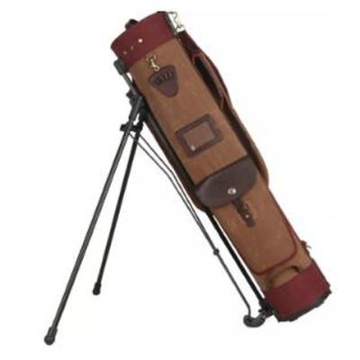 China Vintage Canvas Outdoor Sports Bag Carry Golf Bag With Plastic Stand à venda