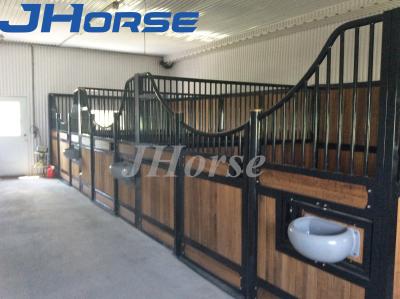 China Sliding Door Bamboo Infilled Horse Stable Box Hot Dipped Galvanized for sale