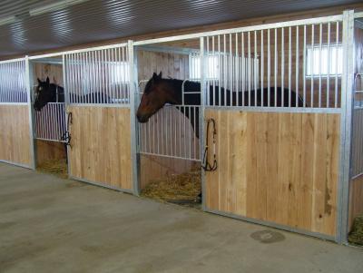 China Luxury Horse Stable Box / Portable Horse Stalls With Bamboo Wood for sale