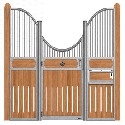 China Classic Equine Equestrian Buildings Stall Stable Doors With Bamboo Wood for sale