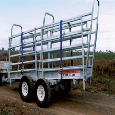 China Adjustable Cattle Loading Ramp 50mm X 50mm X 2.00mm Frame 1.5m  Overall Height for sale